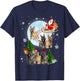 Cairn Terrier Reindeer Christmas Cairn Terrier Lover Gifts T-Shirt - T-Shirt | Navy