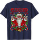 Sleigher Christmas Santa Claus Rock Metal Music Men Dad Teen T-Shirt - T-Shirt | Navy