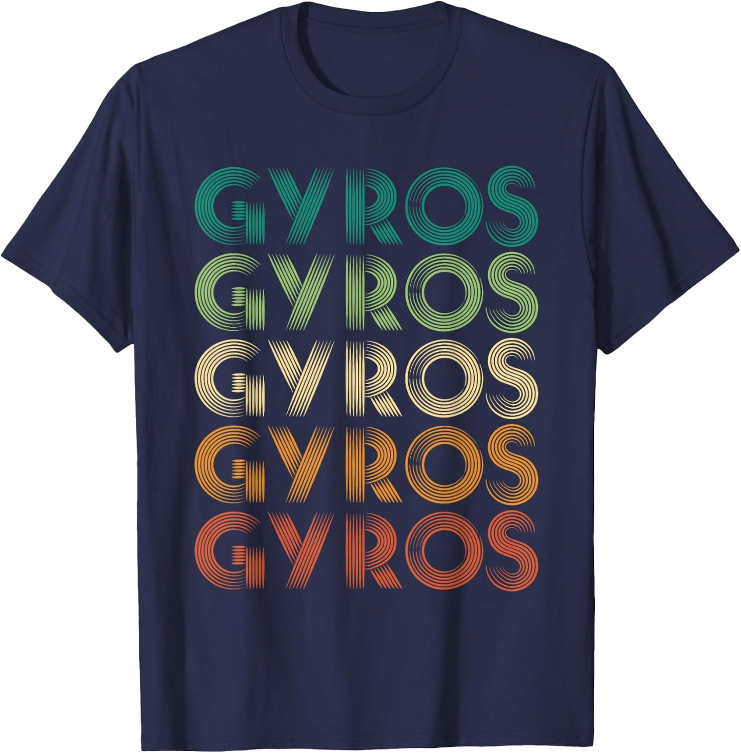 Gyros Greece Greek Foot Malaka T-Shirt - T-Shirt | Navy