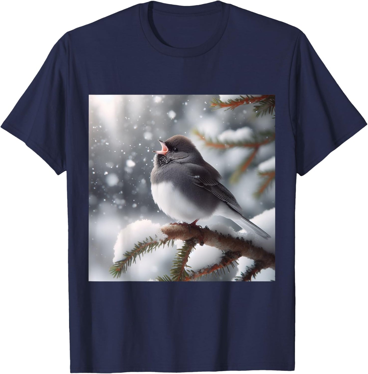 Really Like Dark-Eyed Junco T-Shirt - T-Shirt | Navy