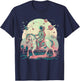 Astronaut Cowboy Riding a Horse in Space T-Shirt - T-Shirt | Navy