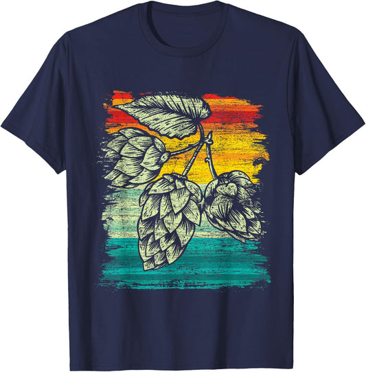Retro Craft Beer T-Shirt - T-Shirt | Navy