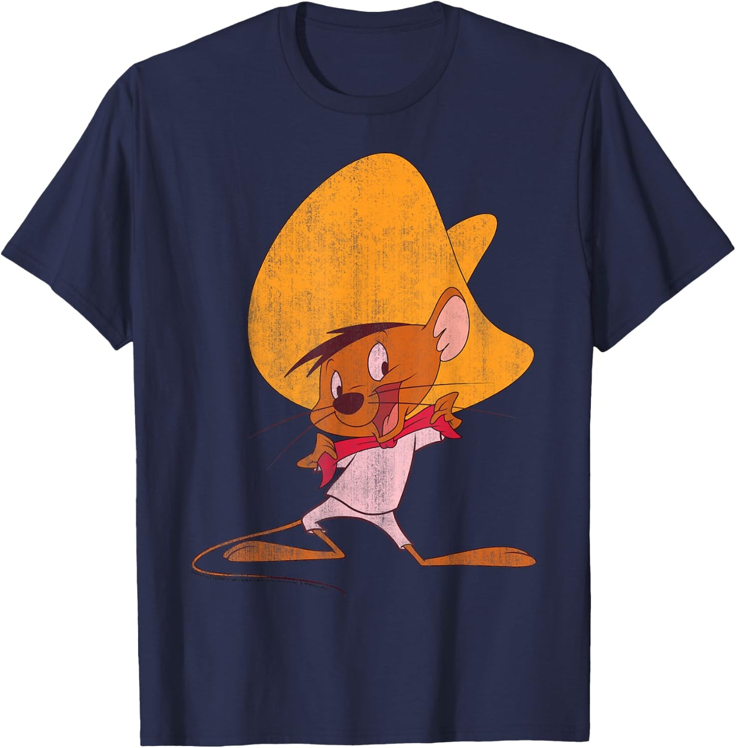 Looney Tunes Speedy Gonzales Red Hue Portrait T-Shirt - T-Shirt | Navy