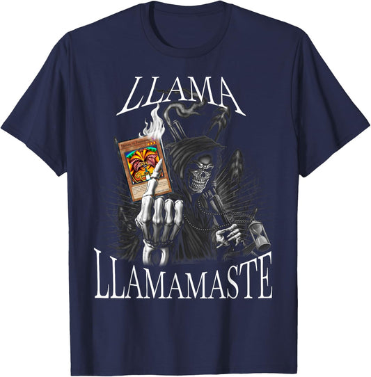 Llama llamamaste llama mas temprano T-Shirt - T-Shirt | Navy