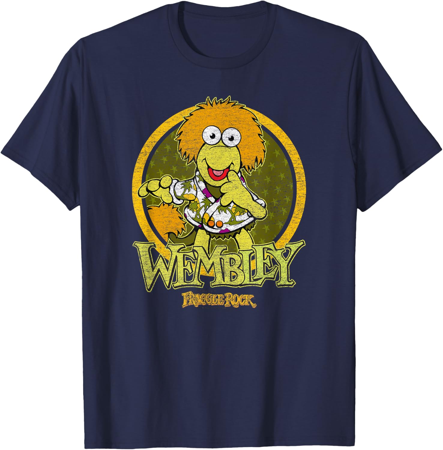 Fraggle Rock Wembley Circle T-Shirt - T-Shirt | Navy