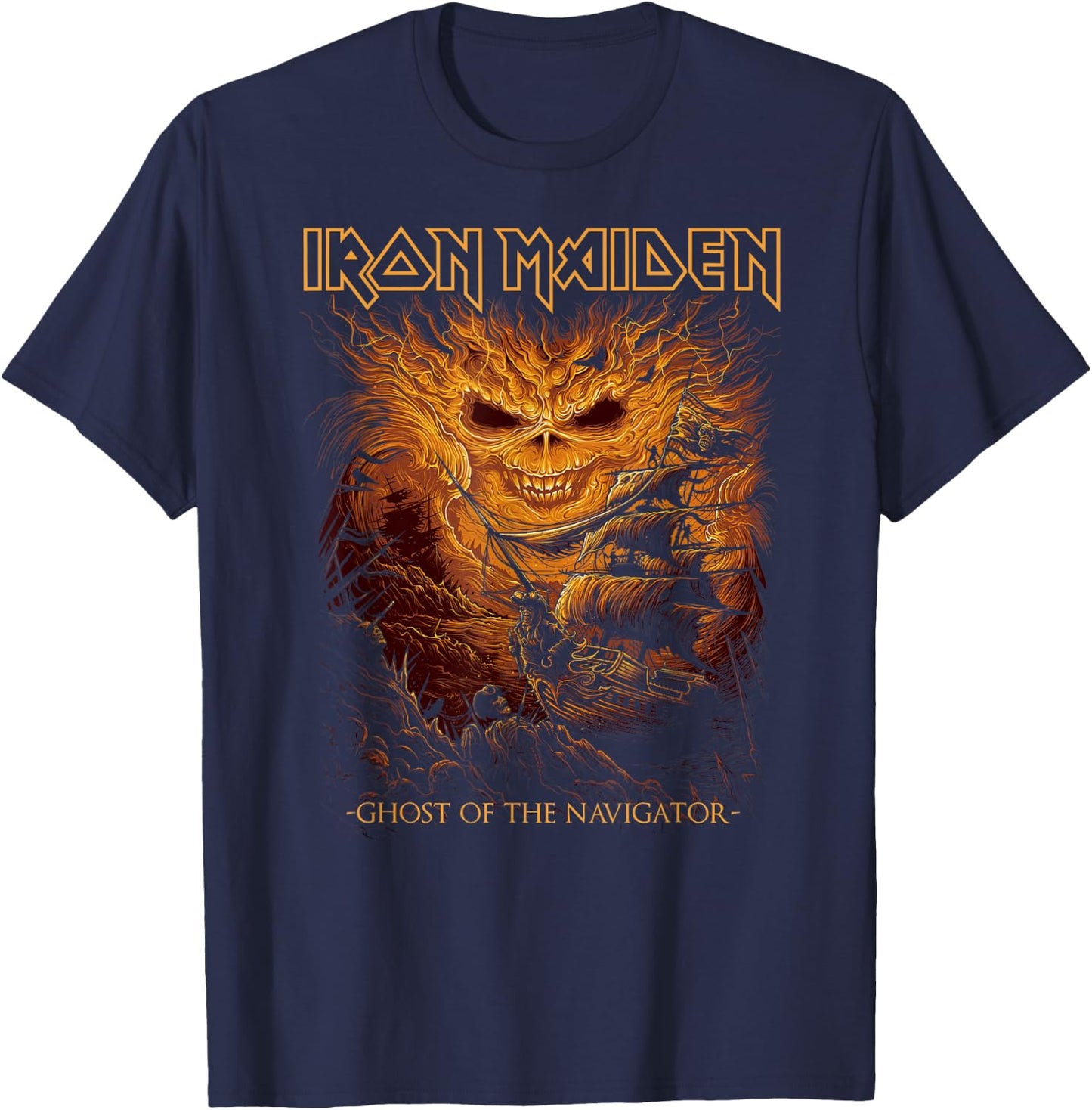 Iron Maiden - Ghost of the Navigator T-Shirt - T-Shirt | Navy