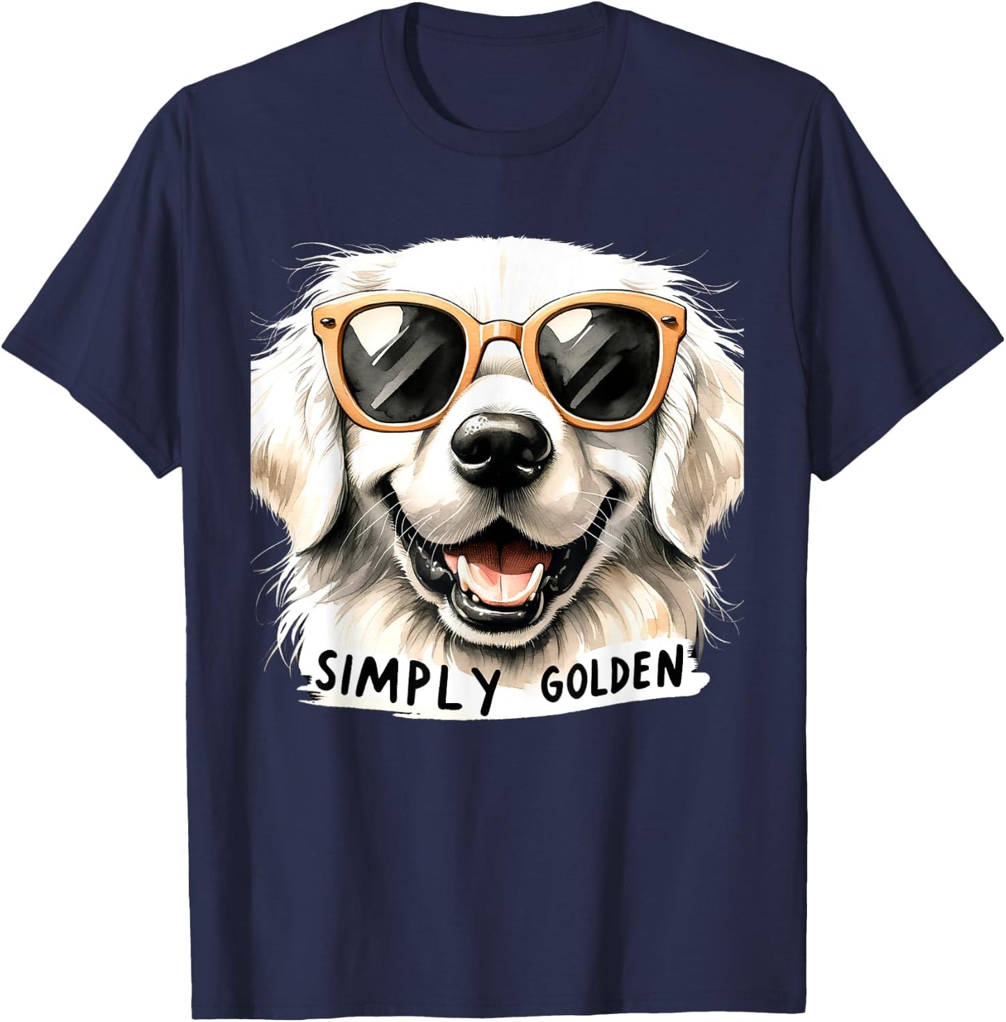 English Cream Golden Retriever Mom Gifts Puppy Simply Golden T-Shirt - T-Shirt | Navy