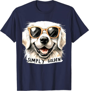 English Cream Golden Retriever Mom Gifts Puppy Simply Golden T-Shirt - T-Shirt | Navy