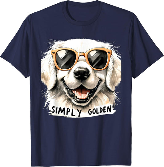 English Cream Golden Retriever Mom Gifts Puppy Simply Golden T-Shirt - T-Shirt | Navy