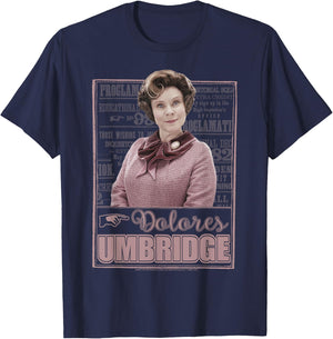 Harry Potter Dolores Umbridge Proclamation Portrait T-Shirt - T-Shirt | Navy