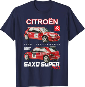 Citroën 1997 Saxo Super 1600 T-Shirt - T-Shirt | Navy
