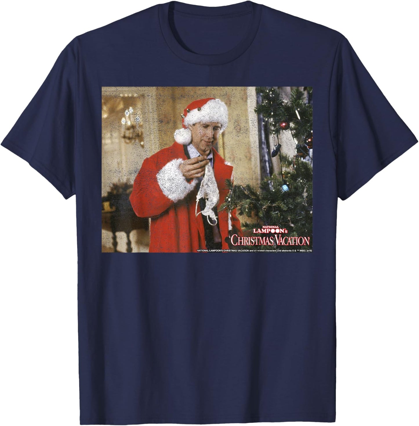 National Lampoon's Christmas Vacation Underwear Portrait T-Shirt - T-Shirt | Navy