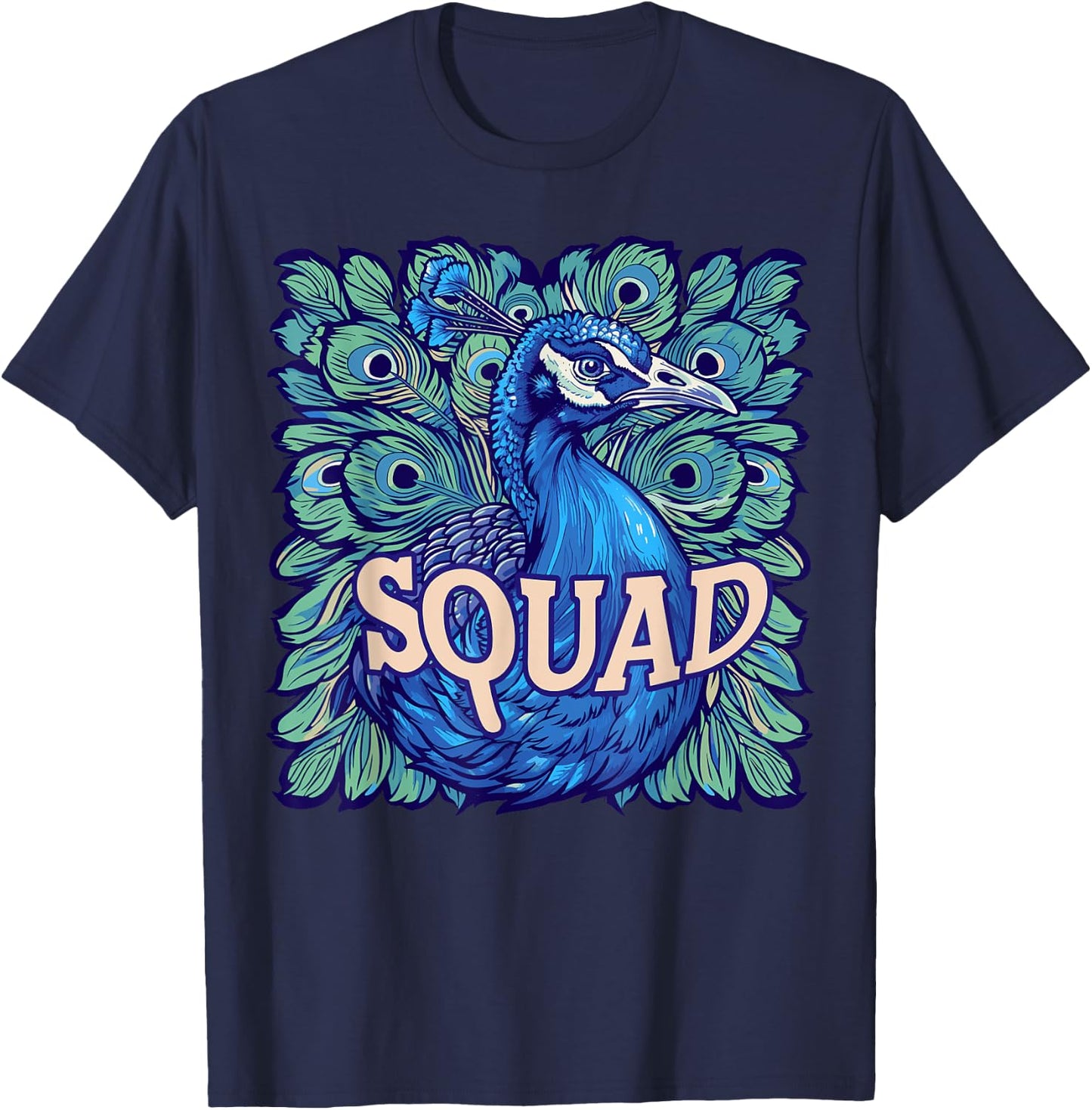 Peacock SQUAD, Gifts for people who like Peacock T-Shirt - T-Shirt | Navy