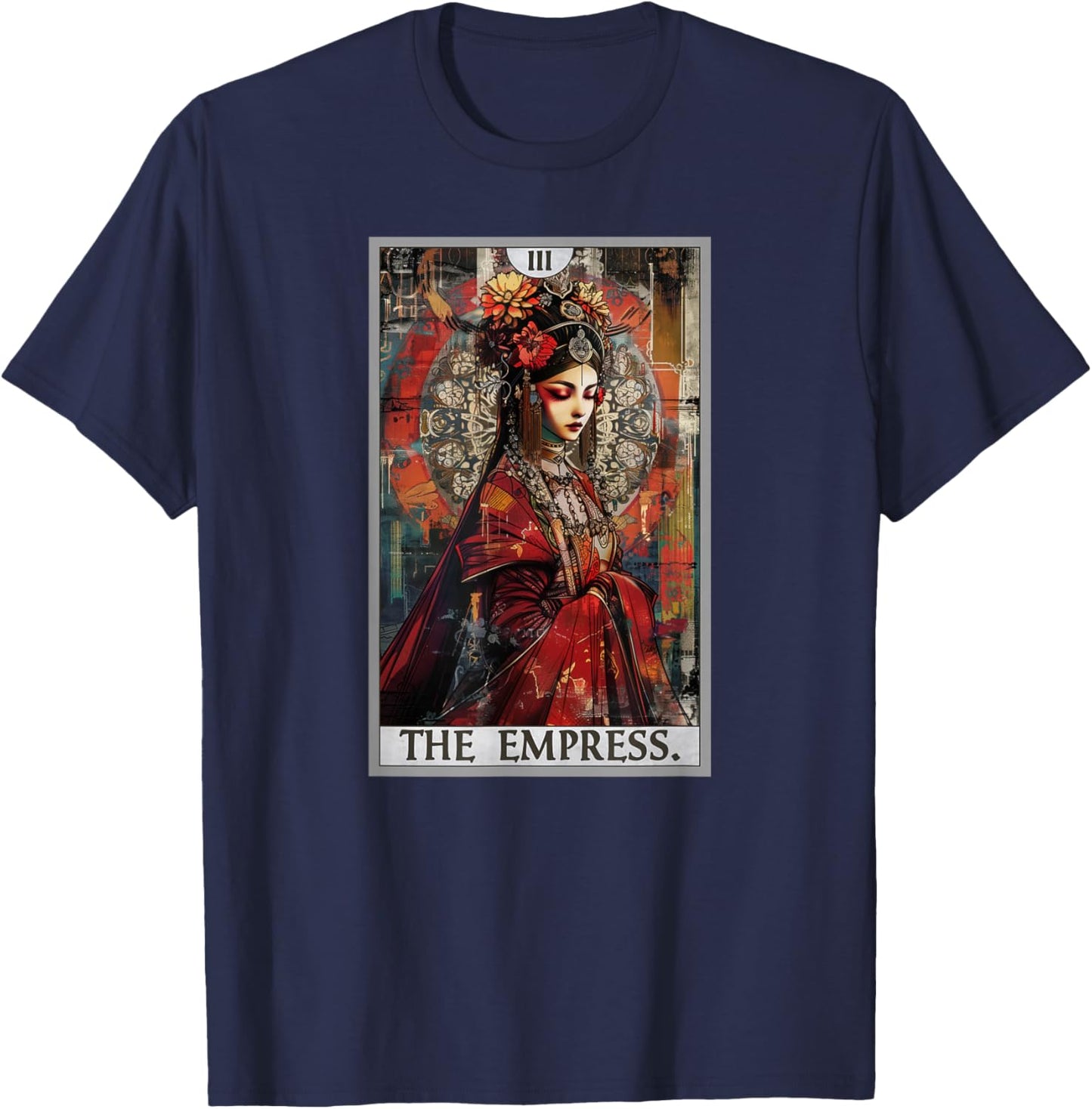 Tarot Cards Tarot Card 3 The Empress T-Shirt - T-Shirt | Navy