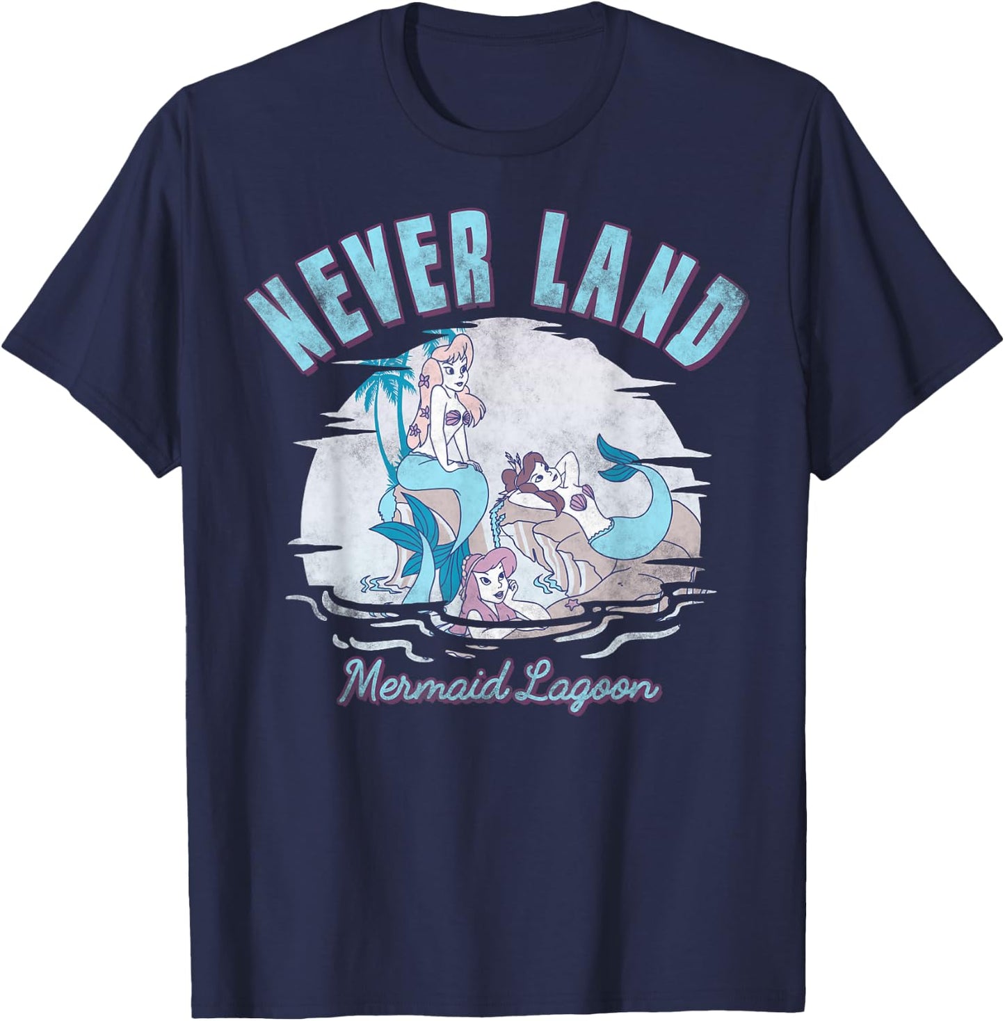 Disney Peter Pan Never Land Mermaid Lagoon T-Shirt - T-Shirt | Navy