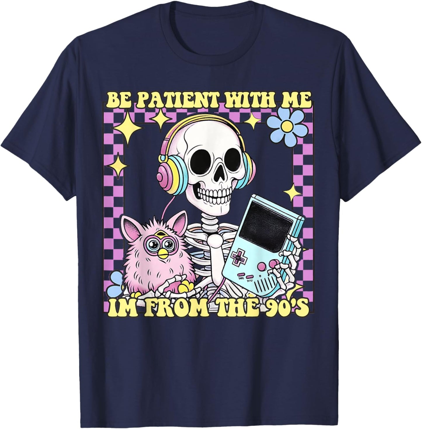 Please Be Patient With Me I'm From The 90s T-Shirt - T-Shirt | Navy