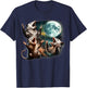Funny Three Opossum Moon, 3 Possum Full, Weird Magic Meme T-Shirt - T-Shirt | Navy