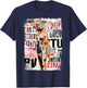 Magazine Cover Vintage Girl Bunny Collage Sexy Model Pin-Up T-Shirt - T-Shirt | Navy