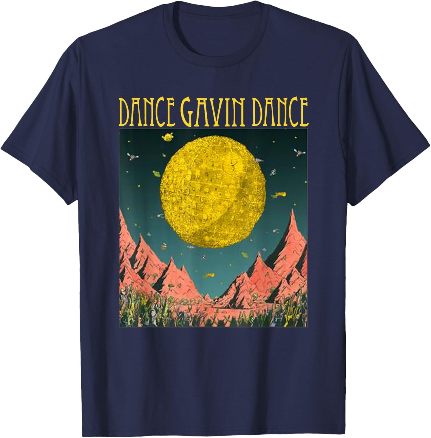 Dance Gavin Dance Mothership graphic - Dance Gavin Dance T-Shirt - T-Shirt | Navy