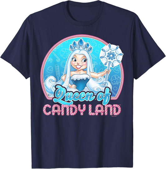 Candy Land Queen of Candy Land Portrait Small T-Shirt - T-Shirt | Navy