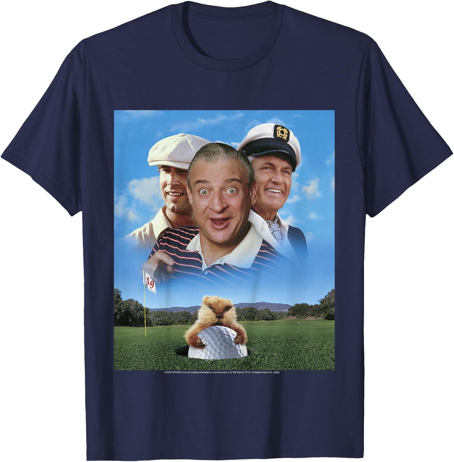 Kids Caddyshack Group Shot Poster T-Shirt - T-Shirt | Navy