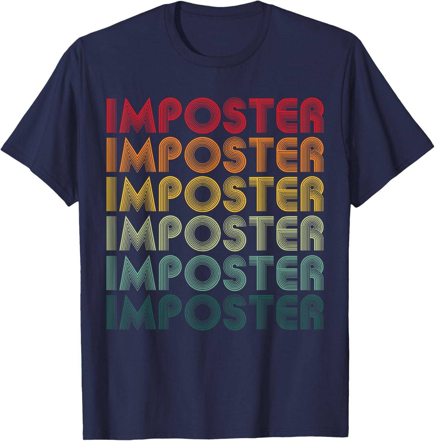 Cool Imposter Gamers - Retro Vintage Video Gamer Gift T-Shirt - T-Shirt | Navy