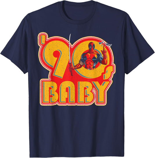 Marvel Deadpool 30th '90s Baby T-Shirt - T-Shirt | Navy