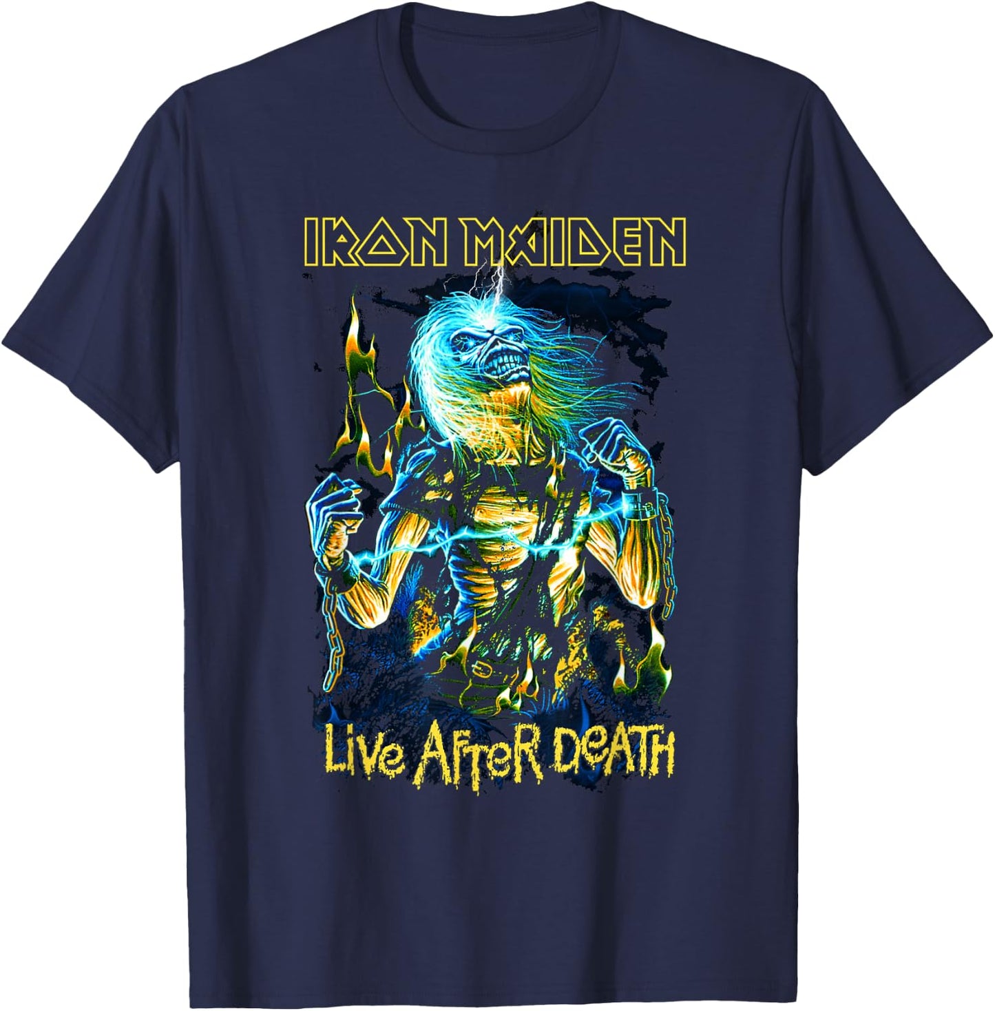 Iron Maiden Live After Death T-Shirt - T-Shirt | Navy