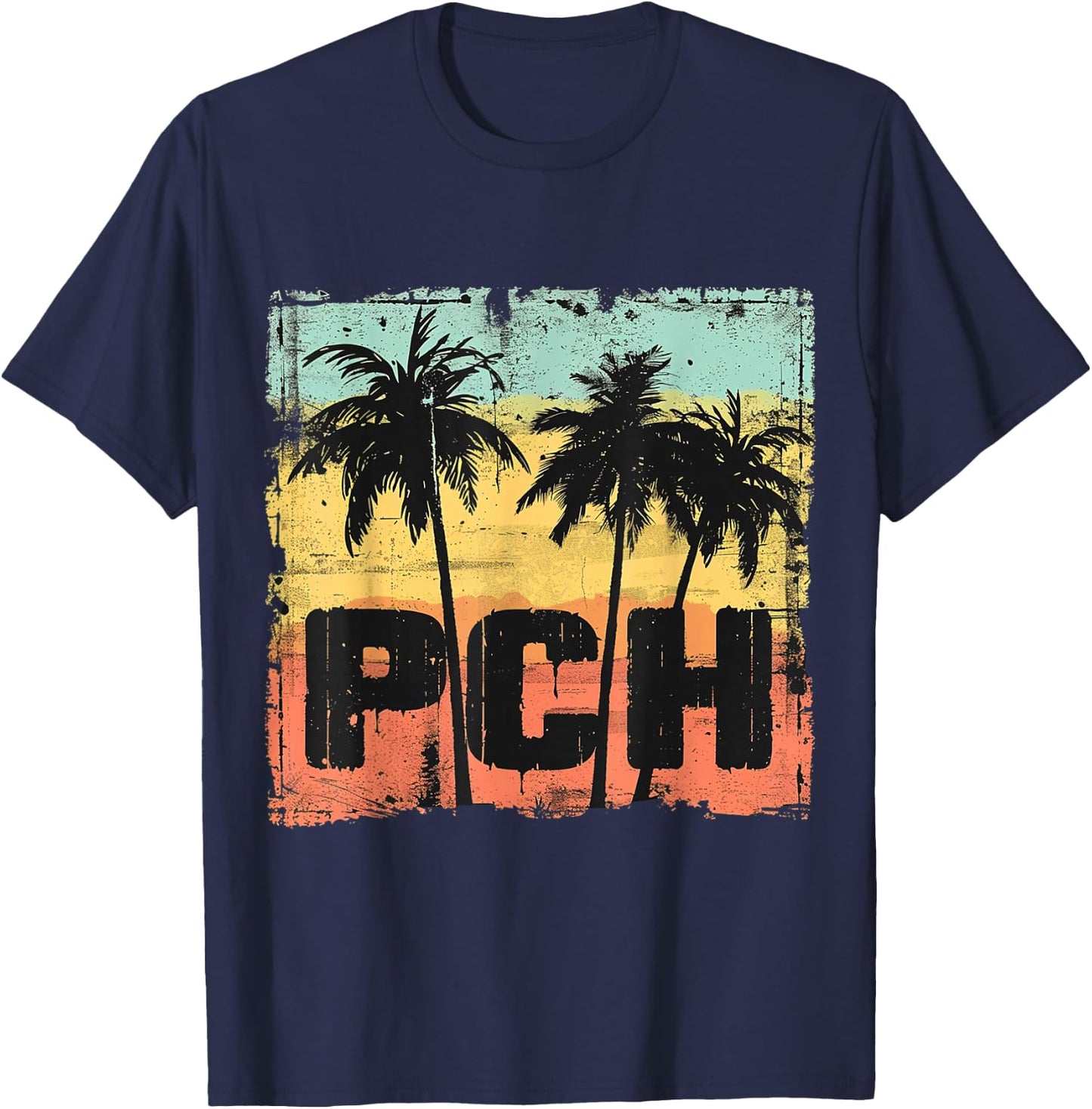 PCH - Pacific Coastal California Highway T-Shirt - T-Shirt | Navy