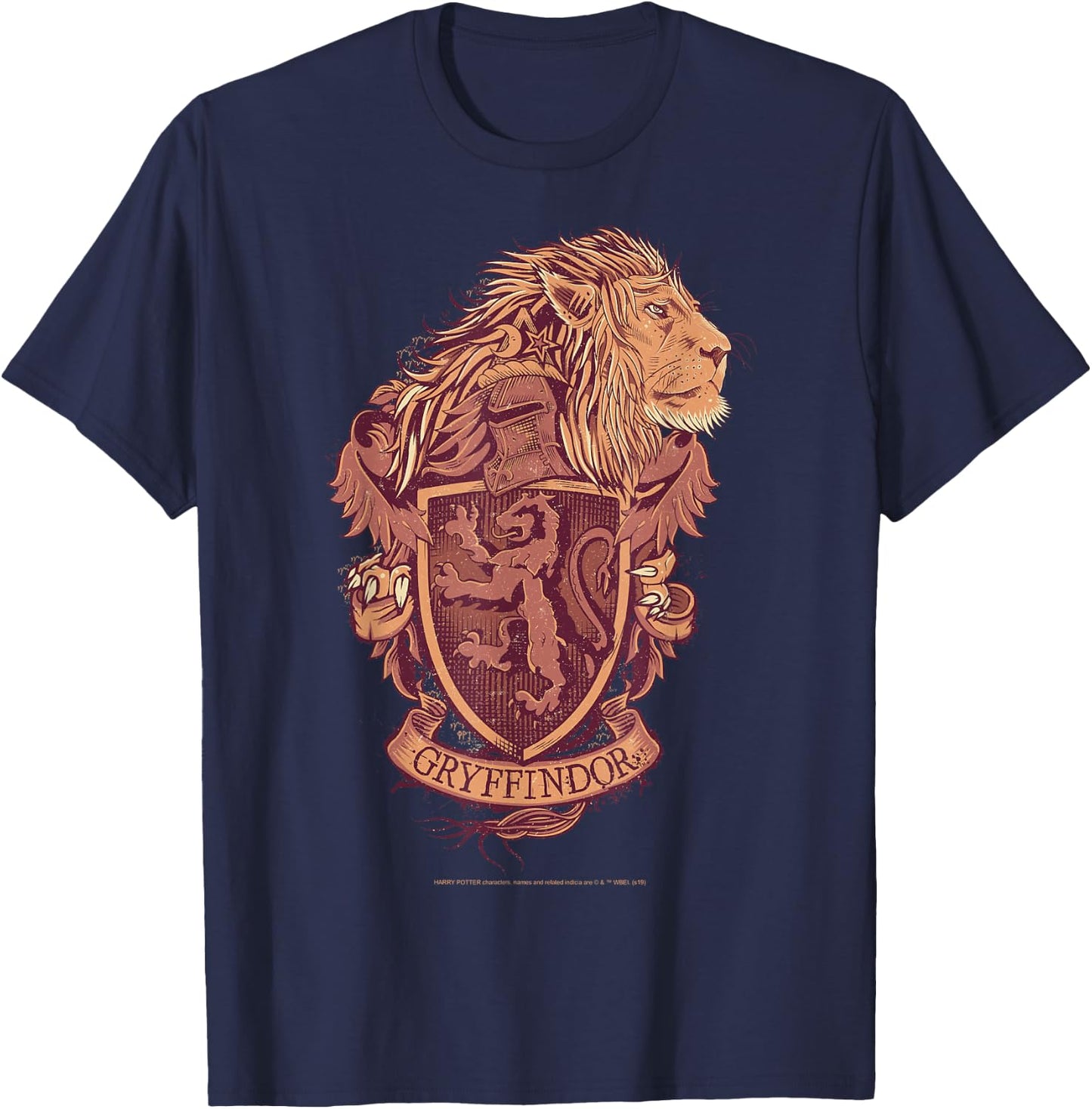 Harry Potter Gryffindor Detailed Crest T-Shirt - T-Shirt | Navy