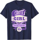 Just A Girl Who Loves Purple Sign Cute Purple Lover T-Shirt - T-Shirt | Navy