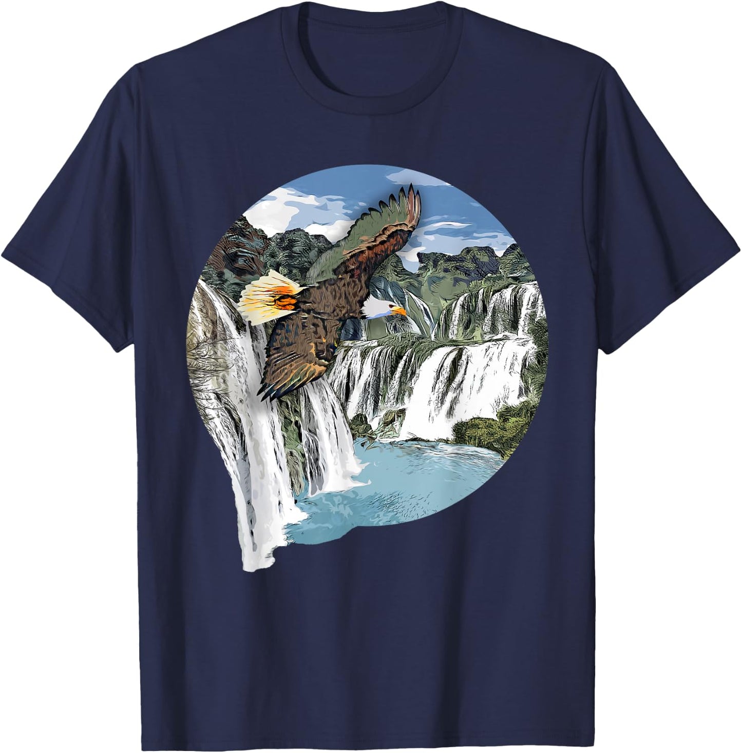 Bird Lover I Birds Of Prey I Eagle T-Shirt - T-Shirt | Navy