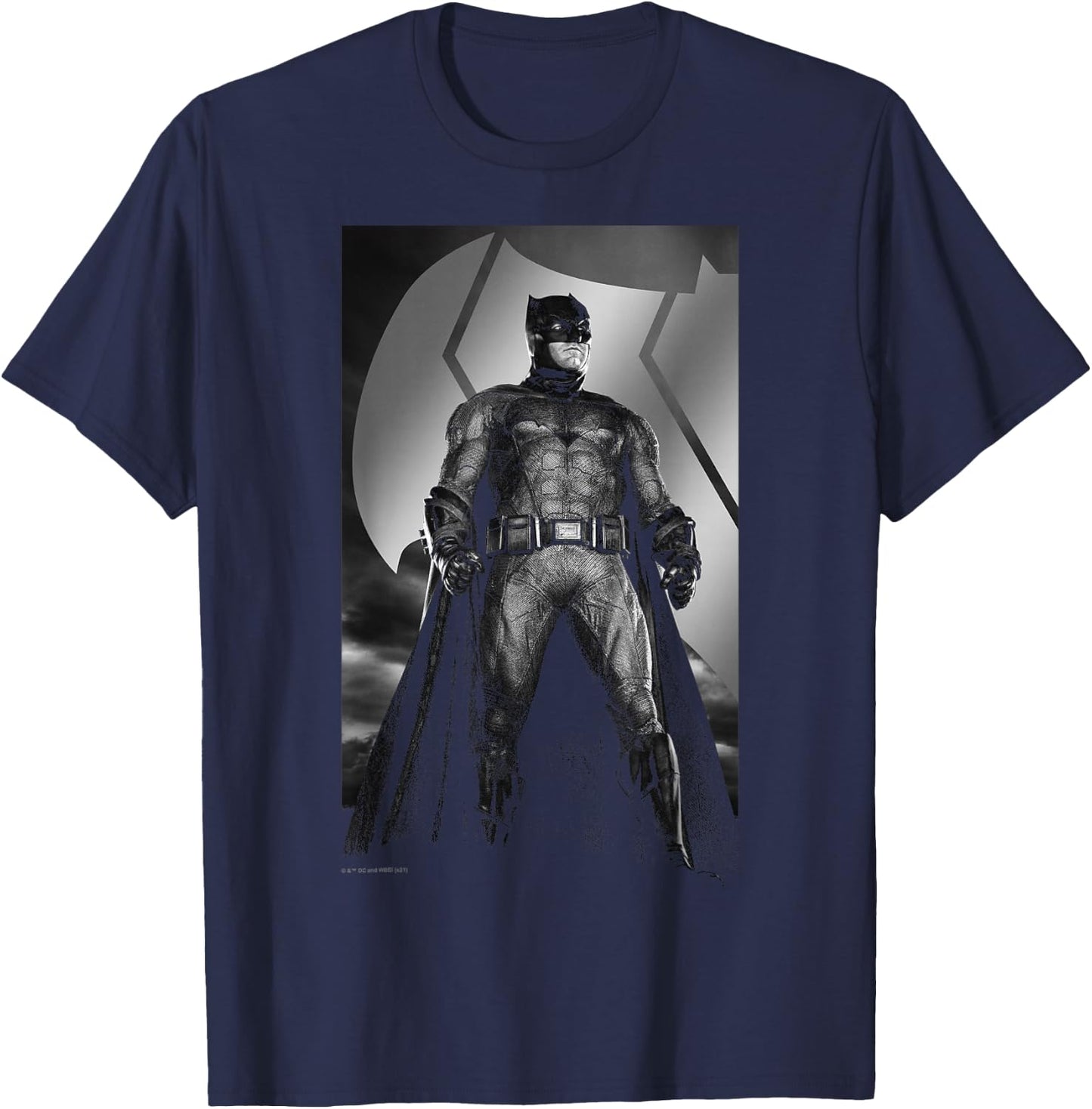 DC Comics Justice League Snyder Cut Batman Poster T-Shirt - T-Shirt | Navy