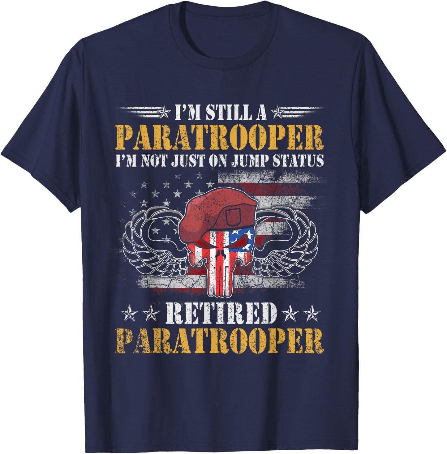 U.S Army Airborne Division Paratrooper , Veterans Day T-Shirt - T-Shirt | Navy