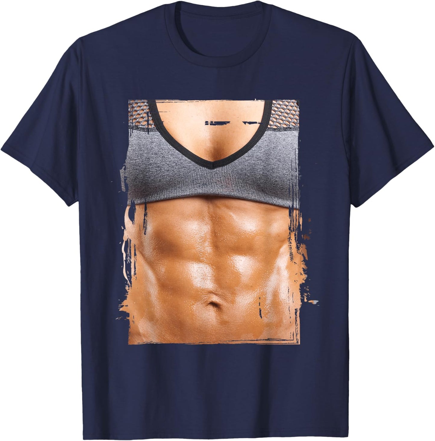 Fake Muscle I Woman Fitness Dream Woman Fitness Women Body T-Shirt - T-Shirt | Navy