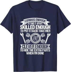 Cute Mechanic Boys Motorcycle Auto Mechanic Garage T-Shirt - T-Shirt | Navy