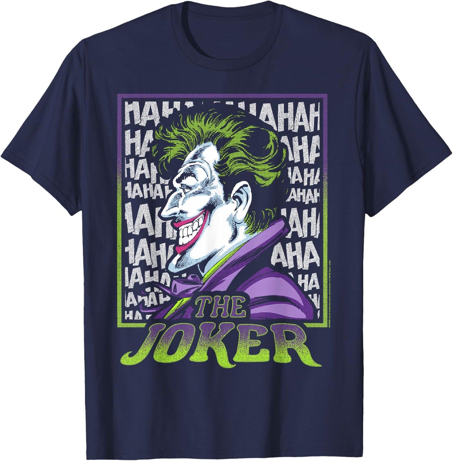 DC Comics Batman Joker Profile T-Shirt - T-Shirt | Navy