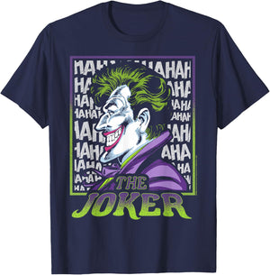 DC Comics Batman Joker Profile T-Shirt - T-Shirt | Navy
