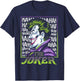 DC Comics Batman Joker Profile T-Shirt - T-Shirt | Navy