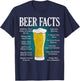 Beer Facts - Funny Beer Lover Gift T-Shirt - T-Shirt | Navy