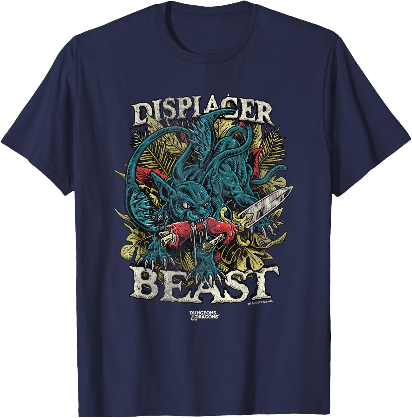 Dungeons & Dragons Displacer Beast T-Shirt - T-Shirt | Navy