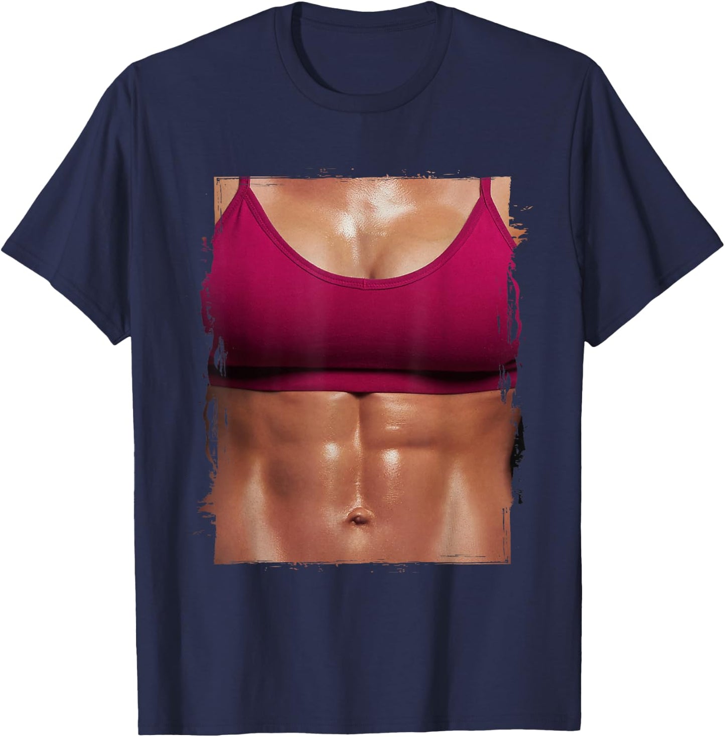 Fake Muscle I Woman Fitness Dream Woman Fitness Women Body T-Shirt - T-Shirt | Navy