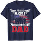 Proud Army National Guard Dad Father Soldier Father's Day T-Shirt - T-Shirt | Navy