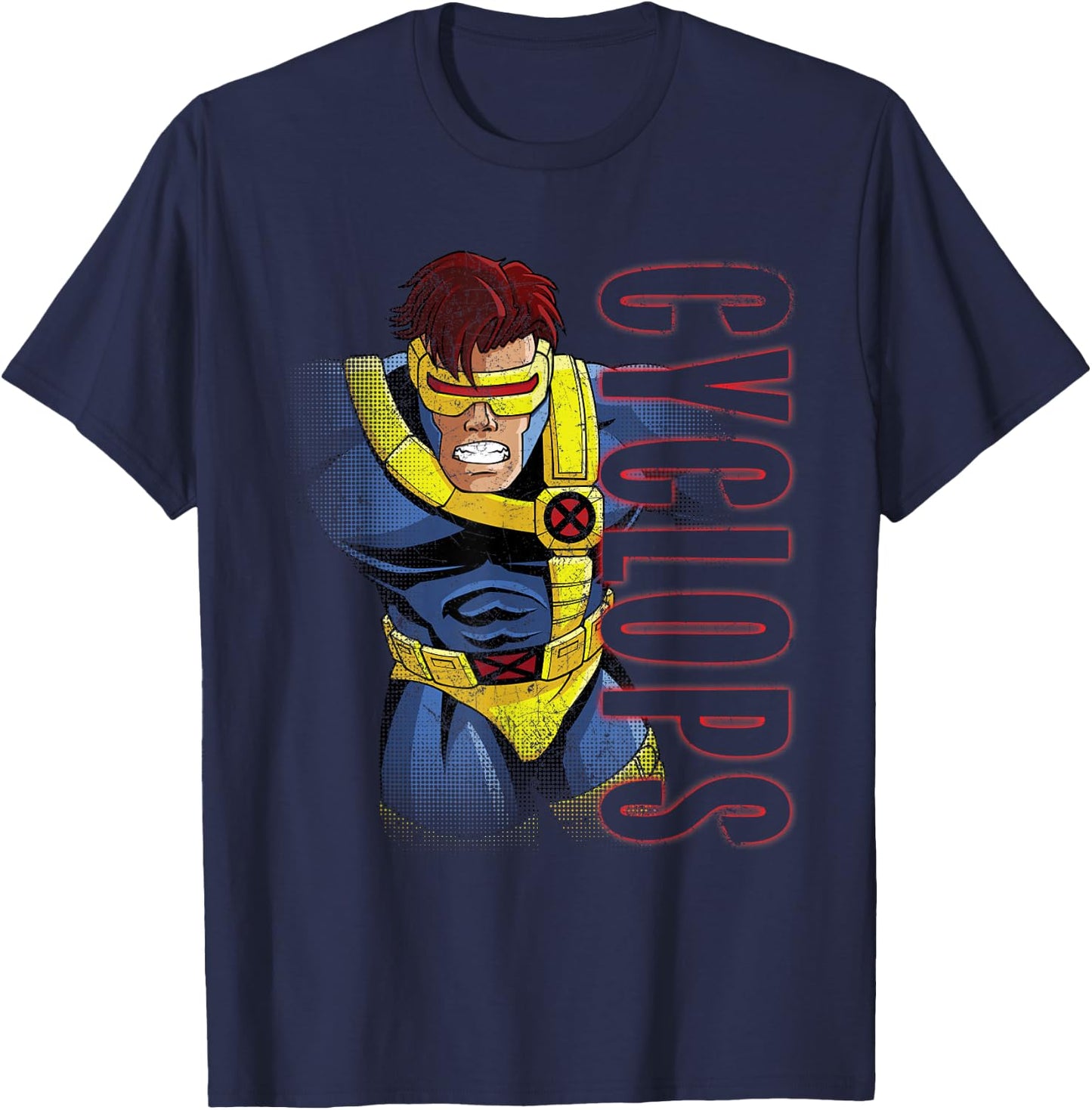 Marvel X-Men Cyclops 90s T-Shirt - T-Shirt | Navy
