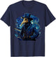 Funny Plague Doctor Starry Night Van Gogh leeches medical T-Shirt - T-Shirt | Navy