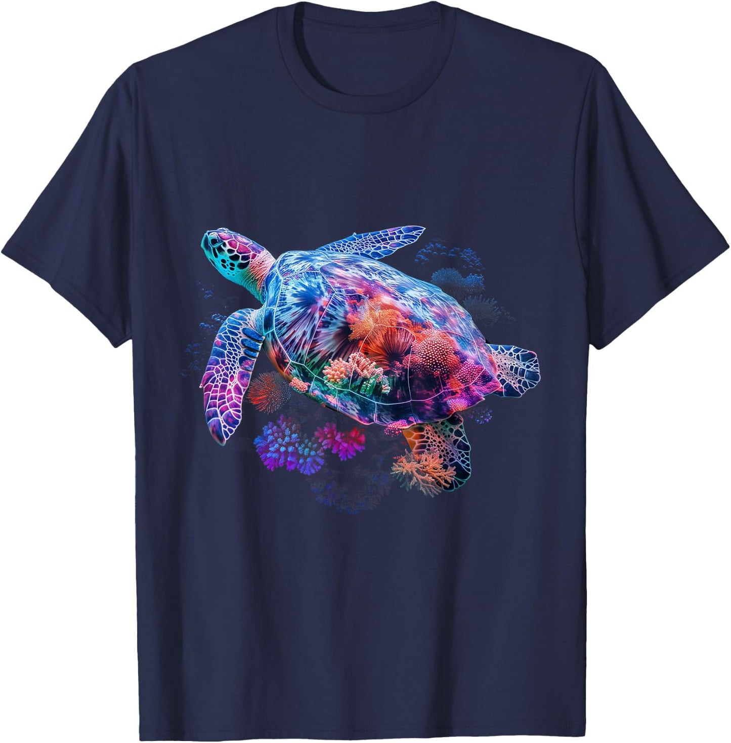 Sea Turtle Hawaiian Surfer Scuba Diving Scuba Diver T-Shirt - T-Shirt | Navy