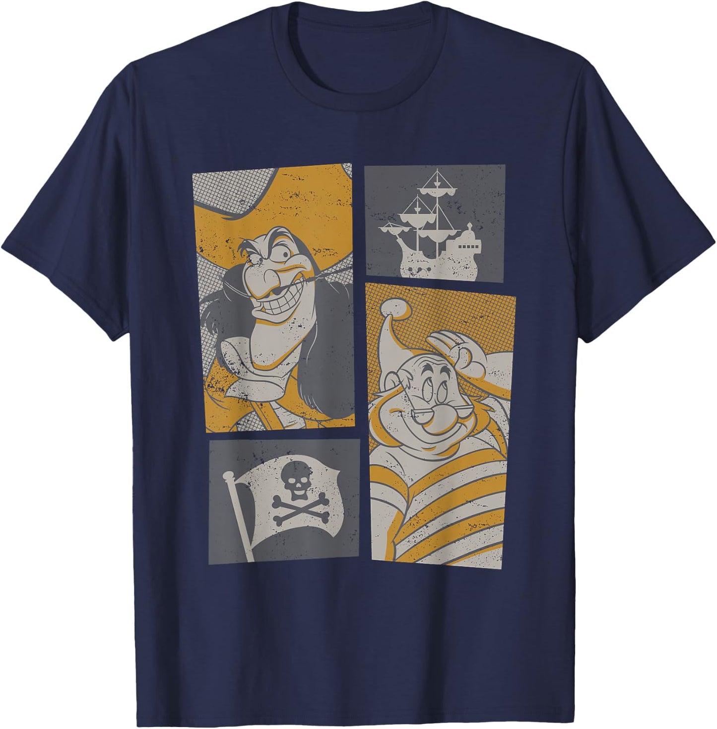 Disney Peter Pan Captain Hook and SMEE T-Shirt - T-Shirt | Navy