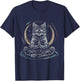 Meditation Cat Yoga Spiritual Hindu Buddhist Zen Buddha T-Shirt - T-Shirt | Navy