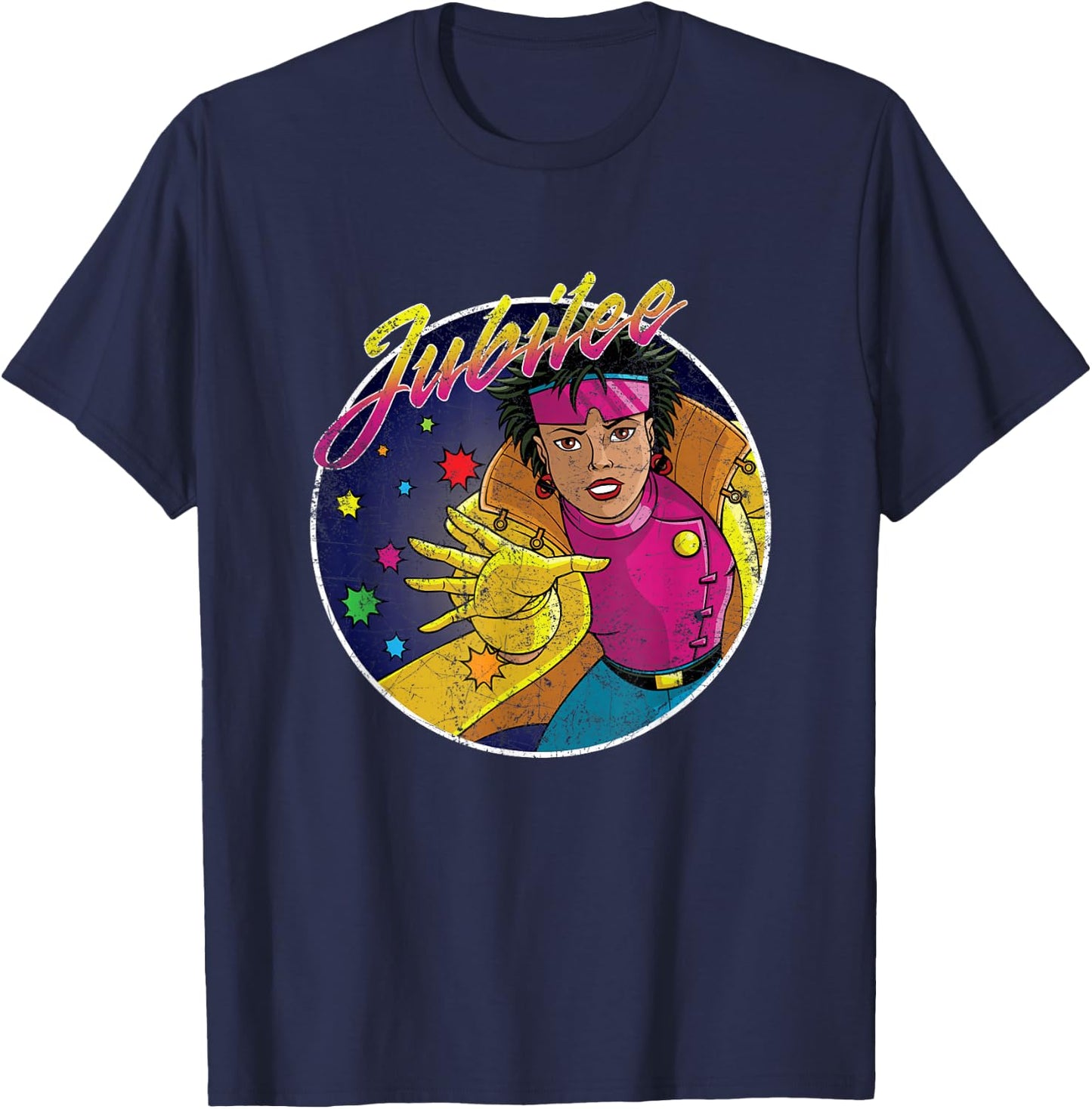 Marvel X-Men Jubilee 90s T-Shirt - T-Shirt | Navy