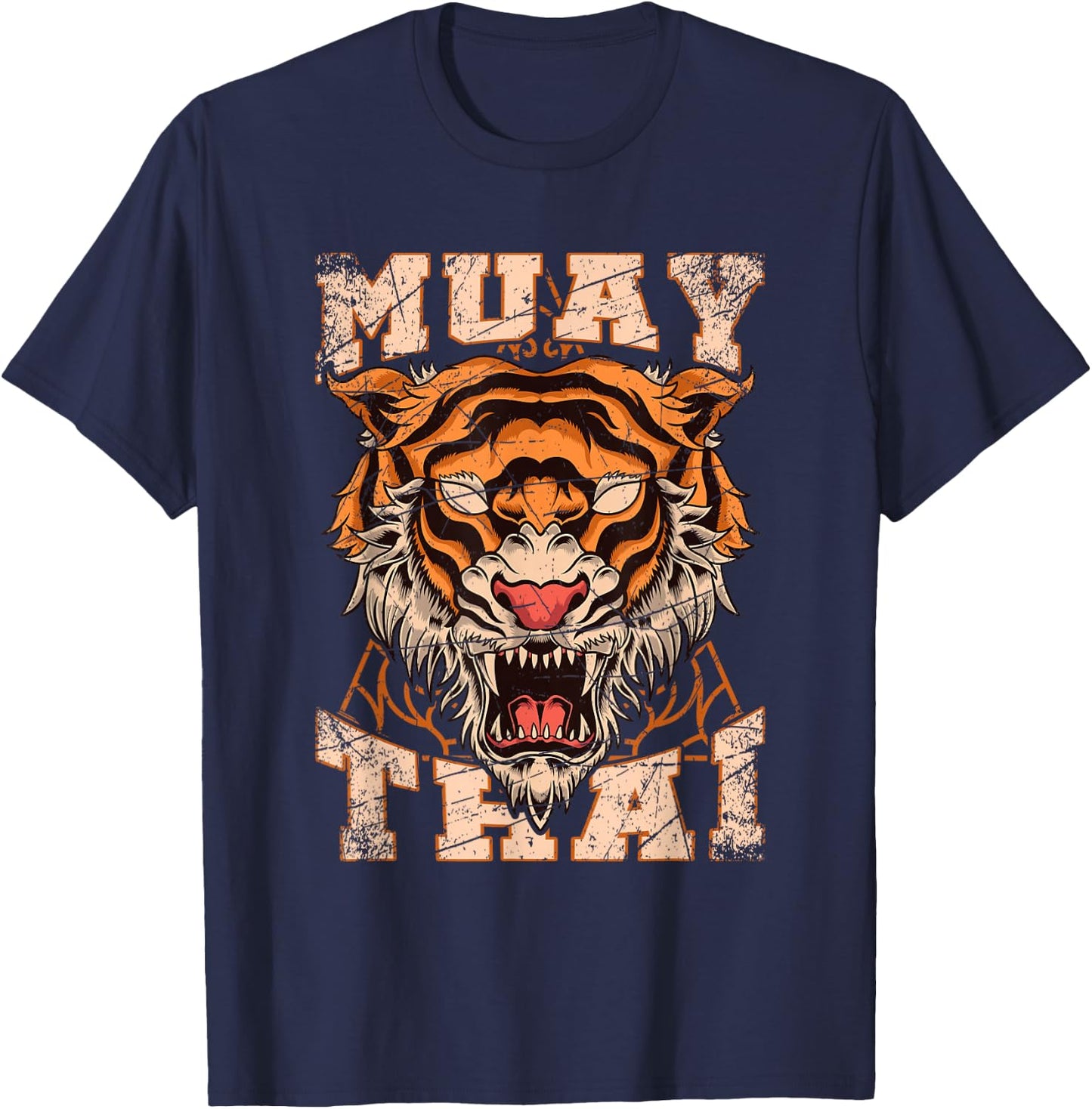 Tiger Asia Ninja Gift Muay Thai T-Shirt - T-Shirt | Navy